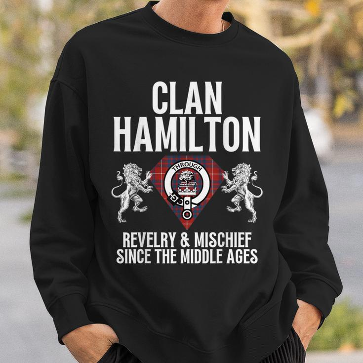 Hamilton Clan Scottish Name Coat Of Arms Tartan Family Party Sweatshirt Gifts for Him
