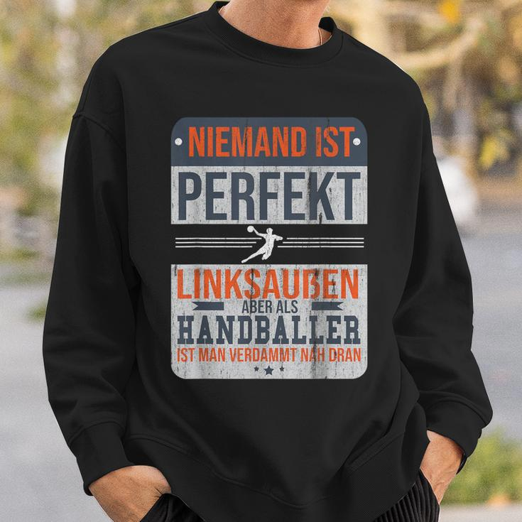 Handball Player Handball Club Left Outside Handball Sweatshirt Geschenke für Ihn