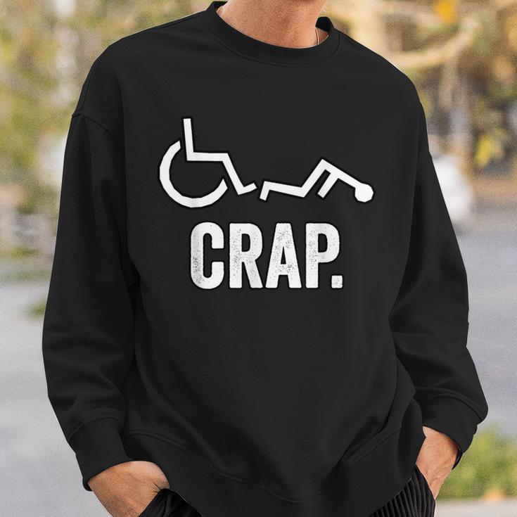 Handicap Wheelchair Fall Sweatshirt Gifts for Him