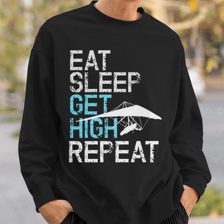 Hang Gliding Eat Sleep Get High Sweatshirt Gifts for Him