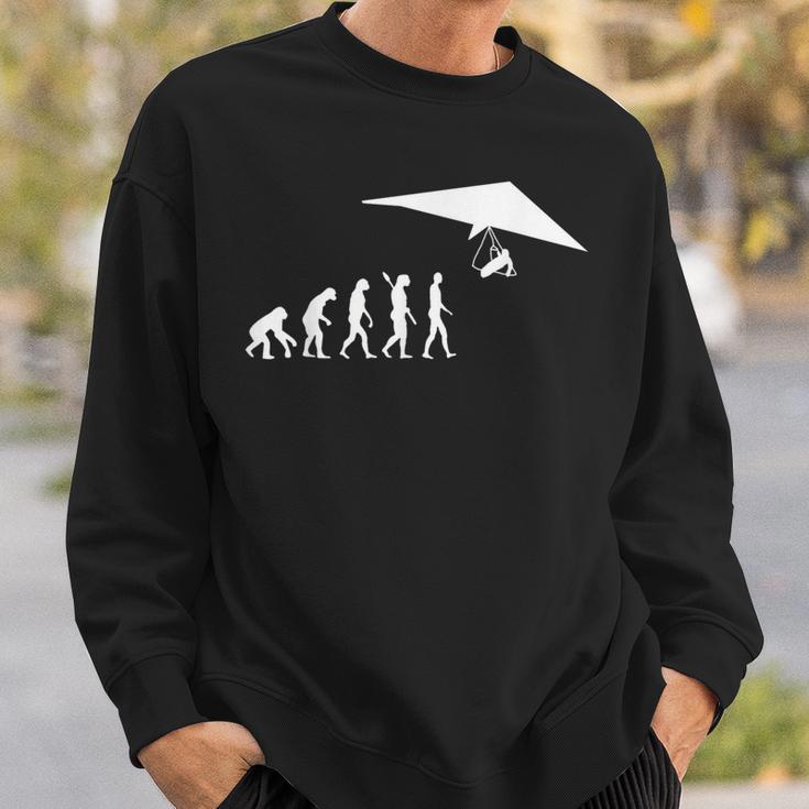 Hang Gliding Evolution Soaring Hang Glider Airsport Sweatshirt Gifts for Him