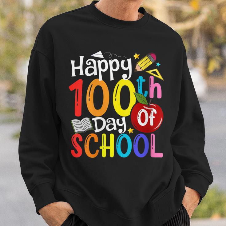 Happy 100Th Day Of School Teachers Student Happy 100 Days Sweatshirt Gifts for Him