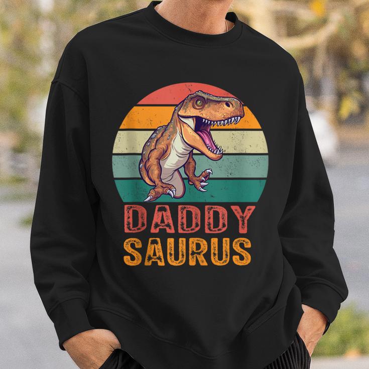 Happy Daddy Saurus T-Rex Dinosaurieratertag Dinosaurier Papa Sweatshirt Geschenke für Ihn