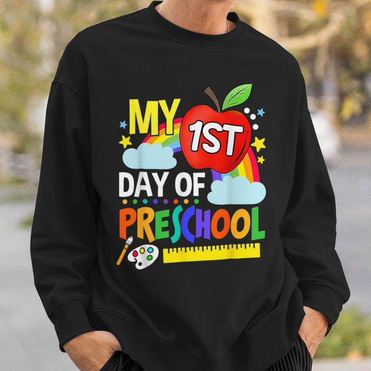 Happy My First Day Of Preschool Back To School Sweatshirt Gifts for Him