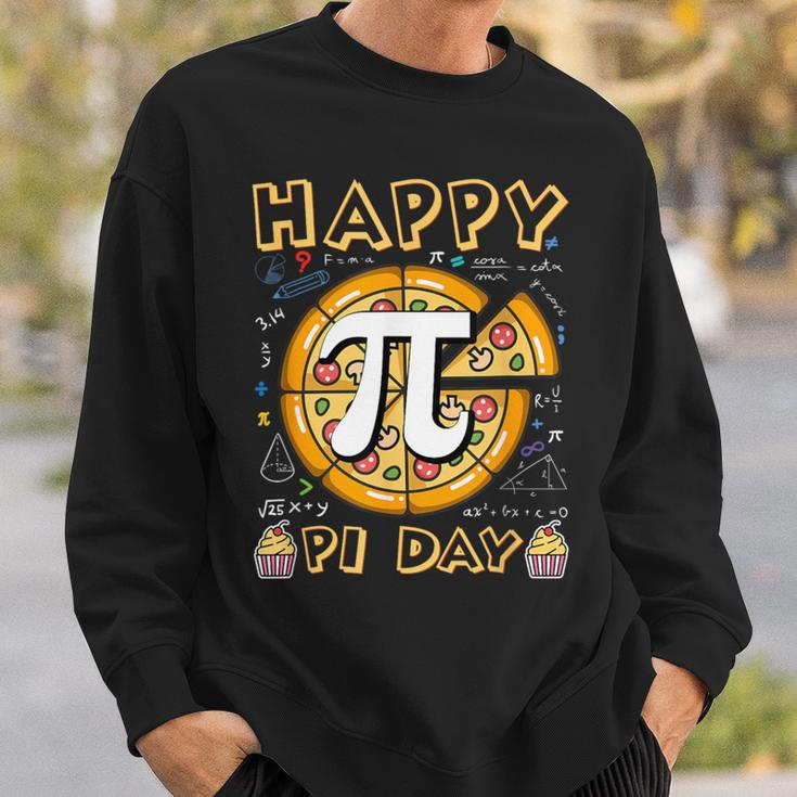 Happy Pi Day Pie Day Pizza Mathematics Pi Symbol Sweatshirt Gifts for Him
