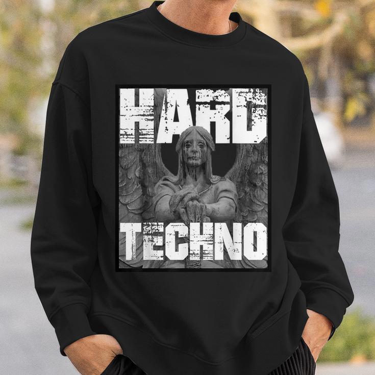 Hard Techno Rave Angel Statue S Sweatshirt Geschenke für Ihn