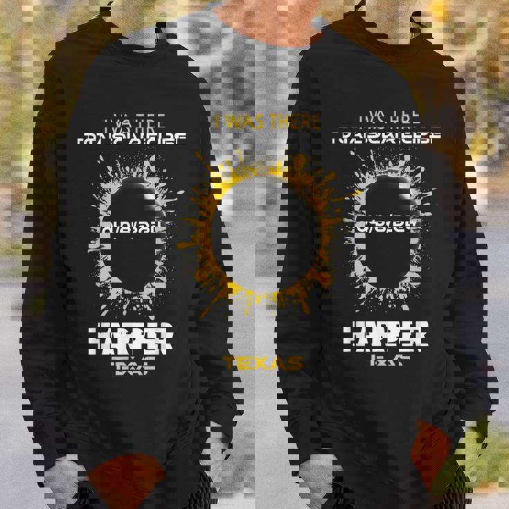 Harper Texas Total Solar Eclipse 2024 Sweatshirt Gifts for Him