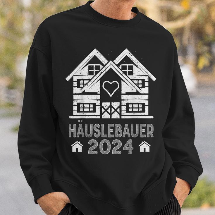 Hausbauer 2024 Schwarzes Sweatshirt, Hausbau-Motiv Design Geschenke für Ihn