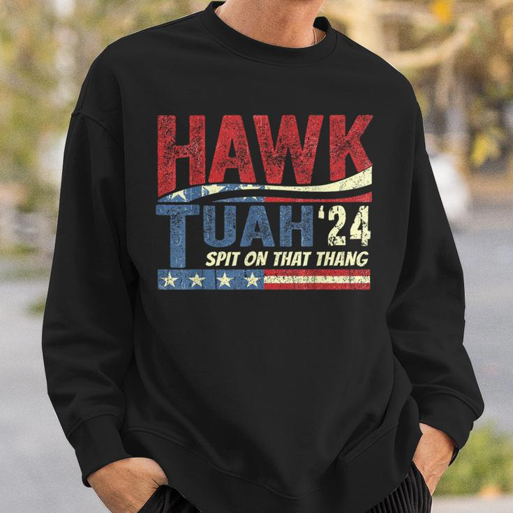 Hawk Tuah 24 Spit On That Thang Sweatshirt Gifts for Him
