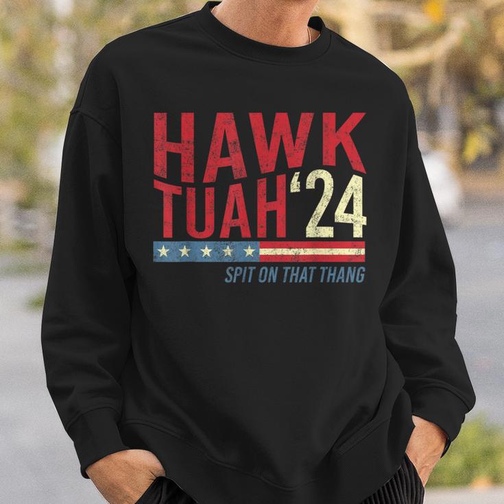 Hawk Tuah Spit On That Thang Hawk Thua Hawk Tua Sweatshirt Gifts for Him