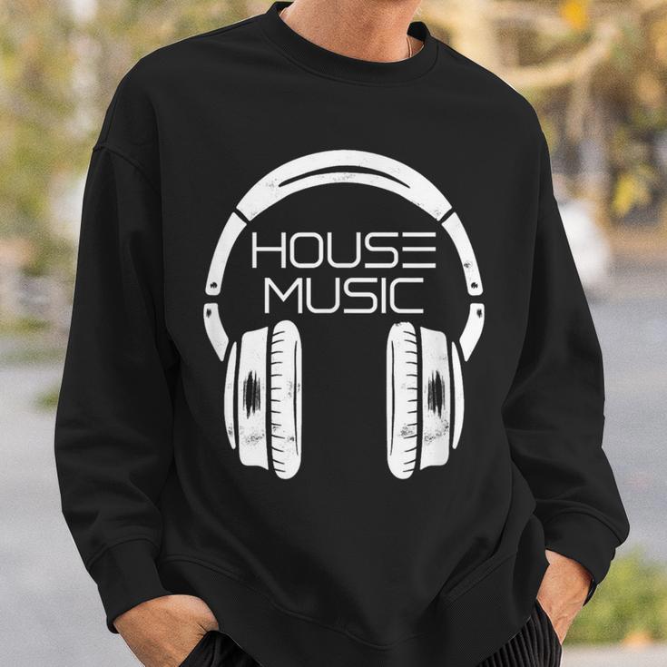 Headphones House Music Sweatshirt Gifts for Him