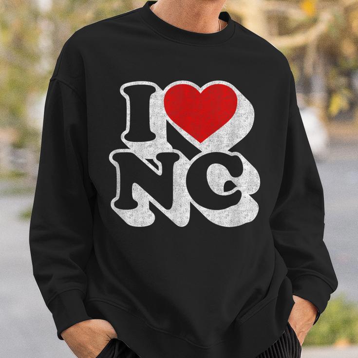 I Heart Love Nc North Carolina Souvenir Sweatshirt Gifts for Him