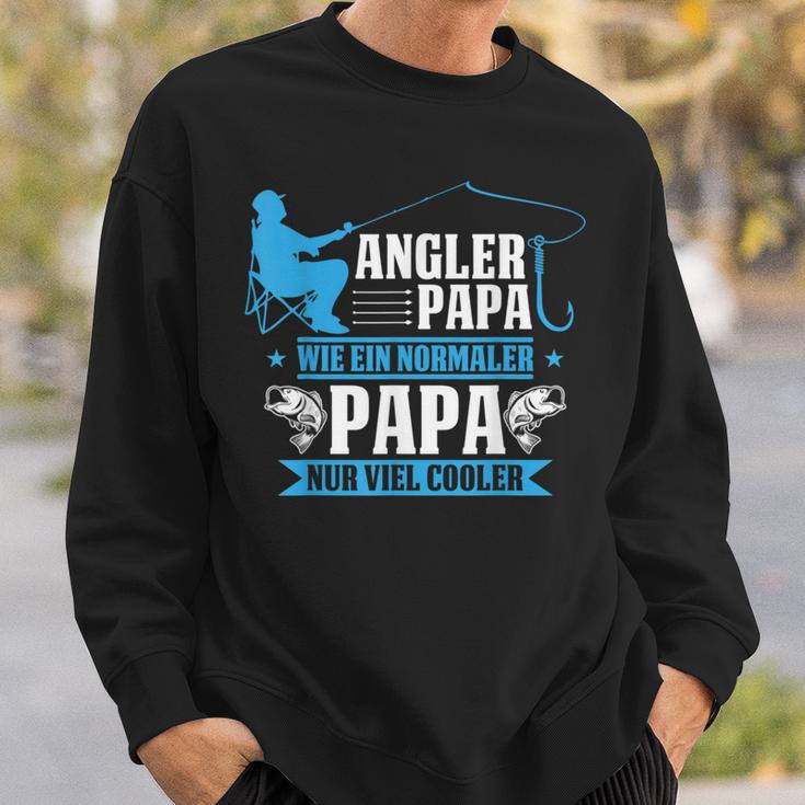 Herren Cooler Angler Papaater Fischen Angelnatertag Spruch Sweatshirt Geschenke für Ihn