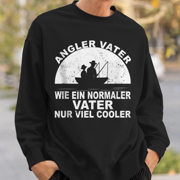 Herren Fischen Angeln Fischer Papa Anglerater Sonnenuntergang Sweatshirt Geschenke für Ihn