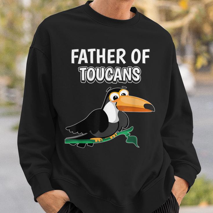 Herren Jungen Father Of Toucans Papaatertag Tukan Sweatshirt Geschenke für Ihn