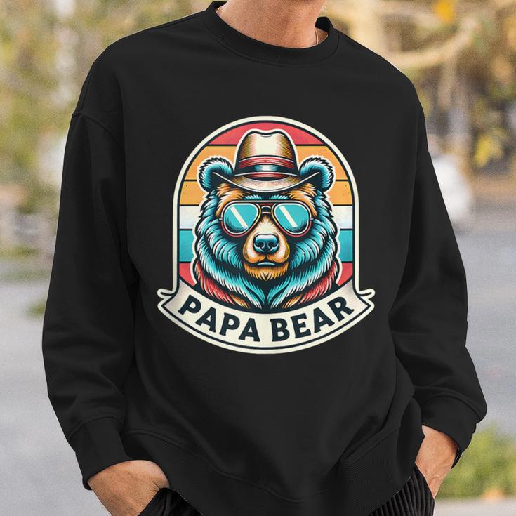 Herren Papa Bär Papa Bär Spruch Lustig Sweatshirt Geschenke für Ihn