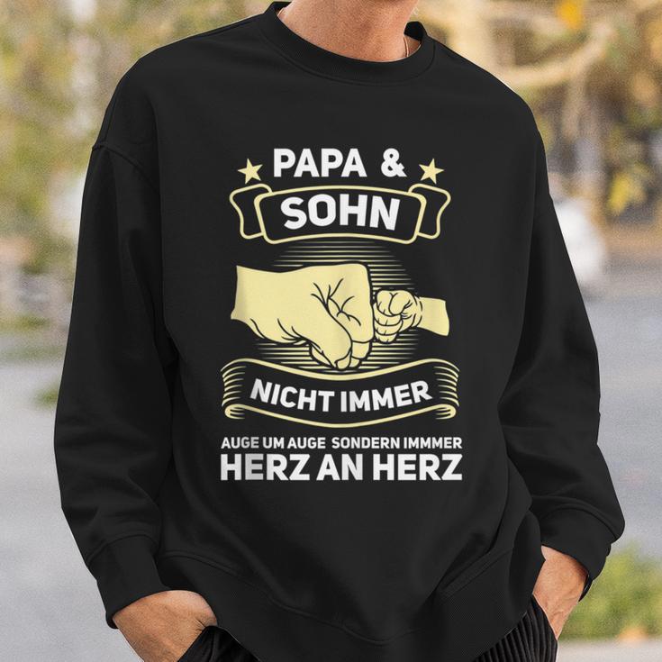 Herren Papa Sohn Familie Sweatshirt Geschenke für Ihn