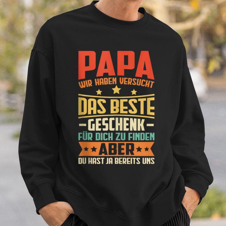 Herren Papa Undater Geschenk Lustiger Spruch Herrenatertag Sweatshirt Geschenke für Ihn