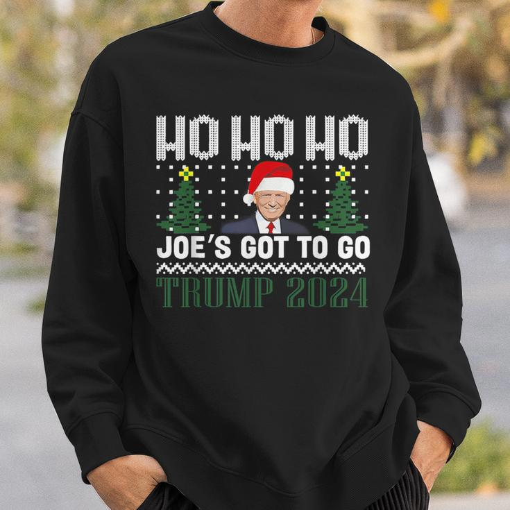 Ho Ho Ho Joe's Got To Go Trump 2024 Ugly Sweater Christmas Sweatshirt Gifts for Him