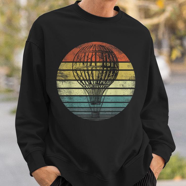 Hot Air Balloon Pilot Retro Balloon Sky Ride Festival Sweatshirt Gifts for Him