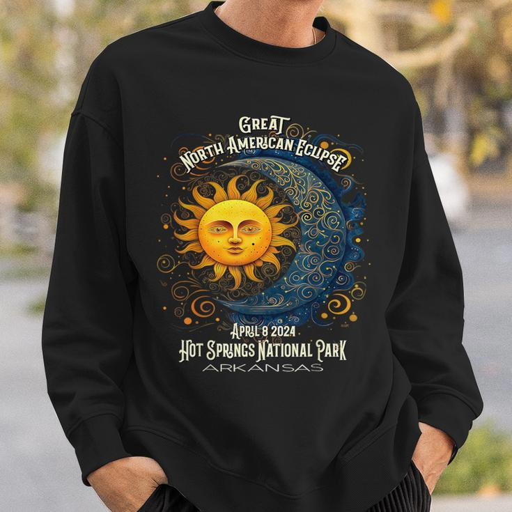 Hot Springs National Park Arkansas 2024 Eclipse April 8 Sweatshirt Gifts for Him