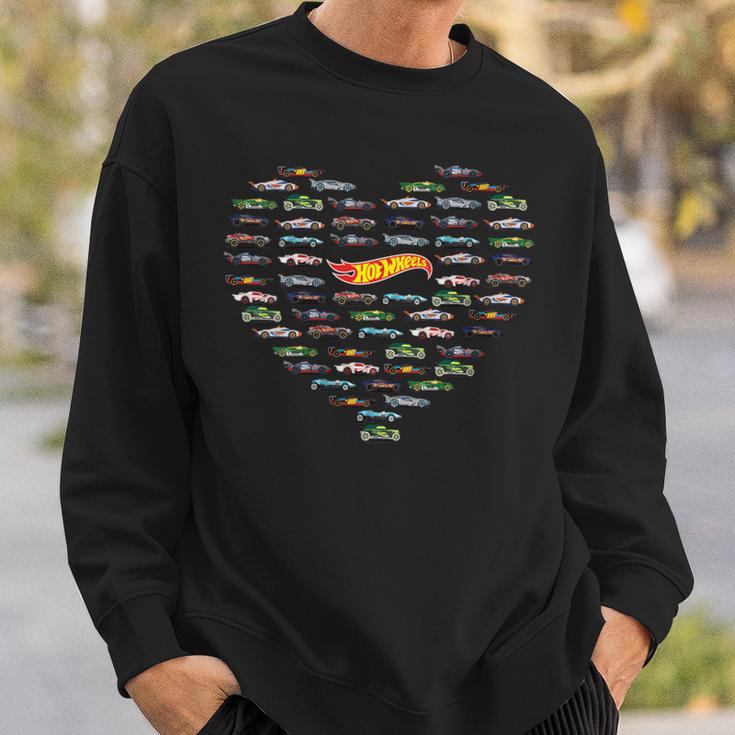 Hot Wheel Valentines Heart Shape Sweatshirt Gifts for Him