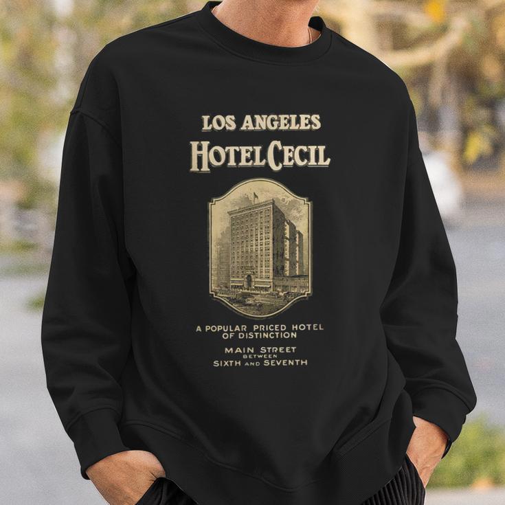 Hotel Cecil Vintage Retro Cecil Hotel Los Angeles Sweatshirt Gifts for Him