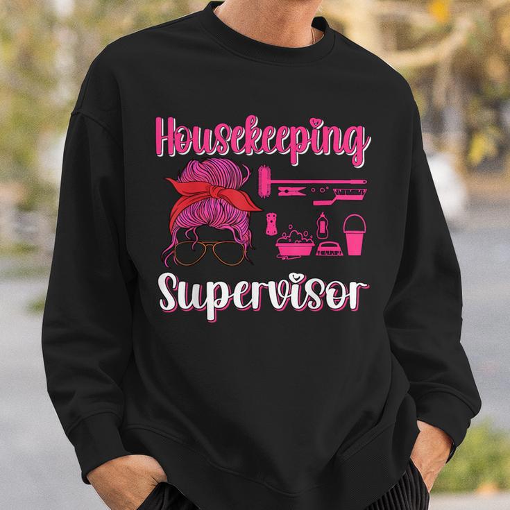 Housekeeping Supervisor Maid Household Cleaning Lady Sweatshirt Gifts for Him