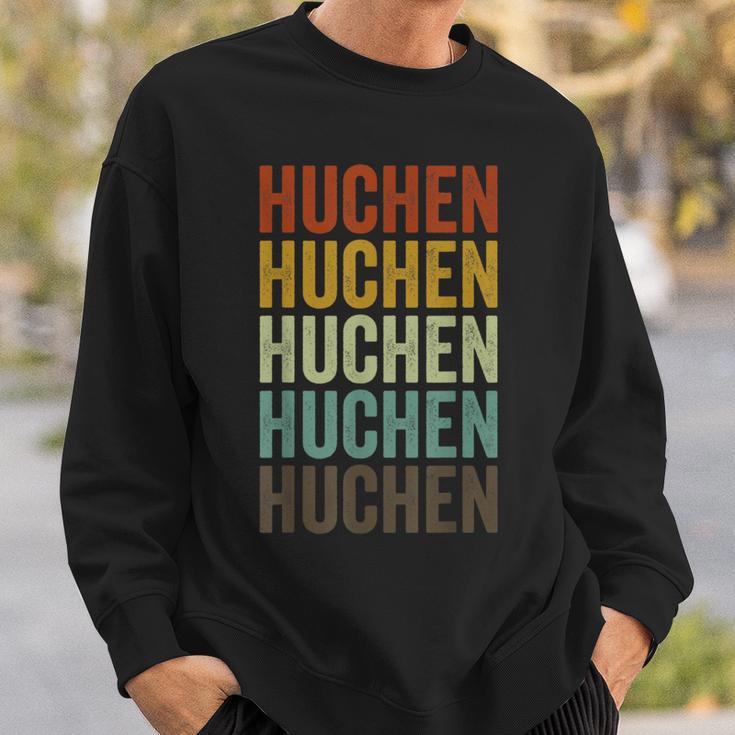 Huchen Fisch Retro Design Sweatshirt, Vintage Angler Bekleidung Geschenke für Ihn