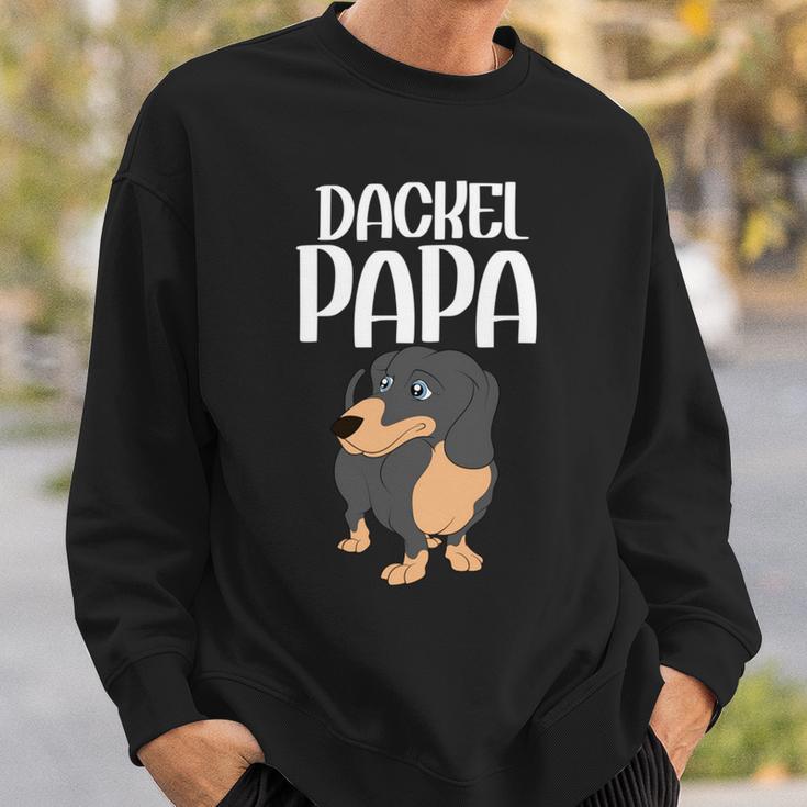 Hunde Papa Hundebesitzer Hundehalteratertag Dackel Sweatshirt Geschenke für Ihn