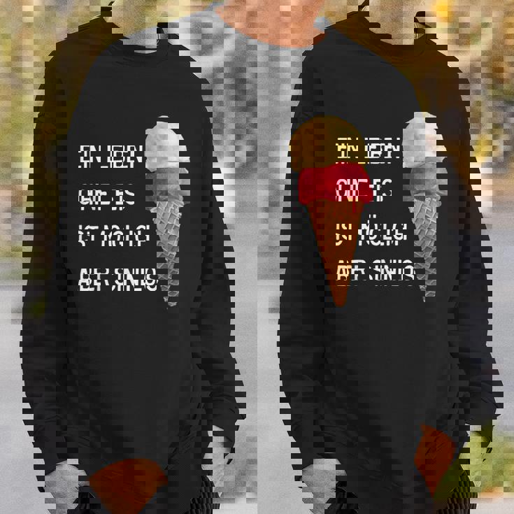 Ice Cream Leben Ohne Eisist Sinnlos D010-0887A Sweatshirt Geschenke für Ihn