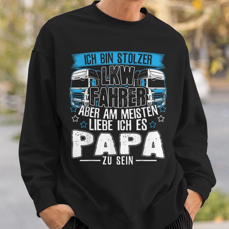 Ich Bin Ein Lkw Driver Und Papa Sweatshirt Geschenke für Ihn