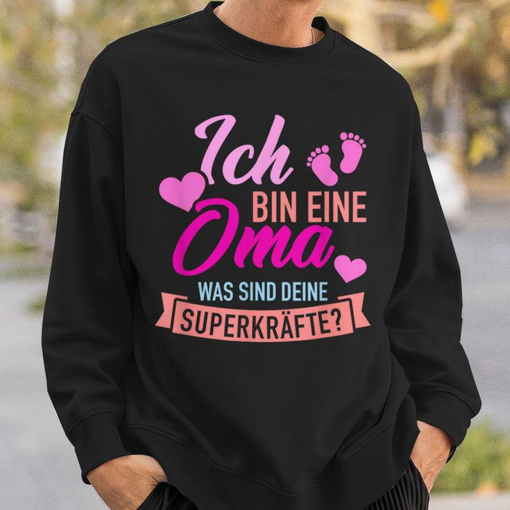 Ich Bin Eine Oma Was Sind Dein Superkraftte German Language Sweatshirt Geschenke für Ihn