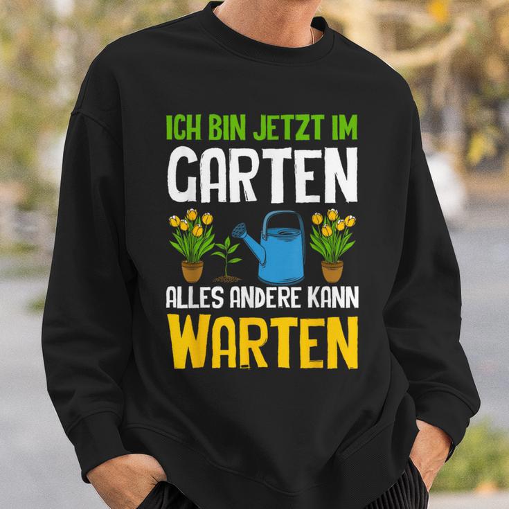 Ich Bin Im Gartenarbeit Hobbygärtner Gärtner Schwarz Sweatshirt Geschenke für Ihn