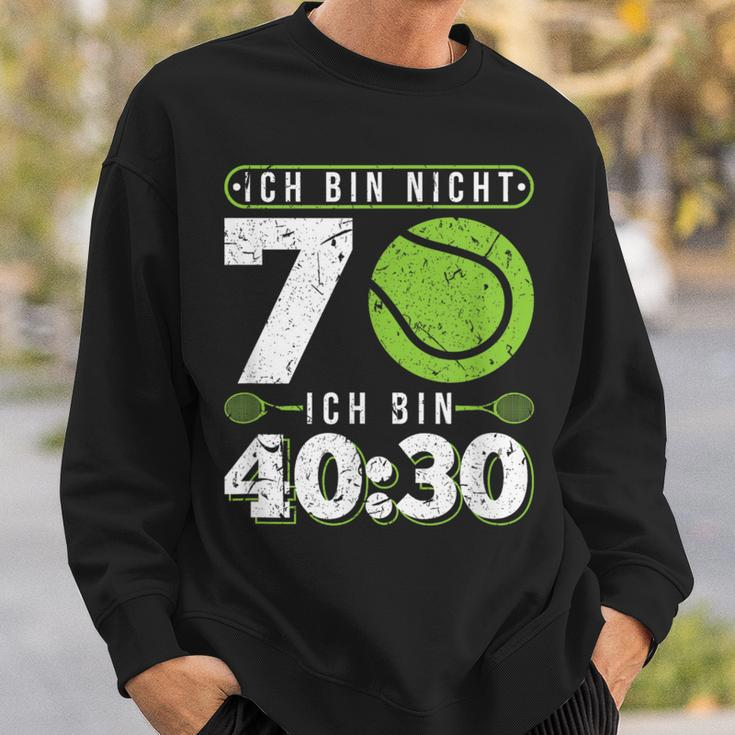 Ich Bin Nicht 70 Jahre Tennis 70Th Birthday Sweatshirt Geschenke für Ihn