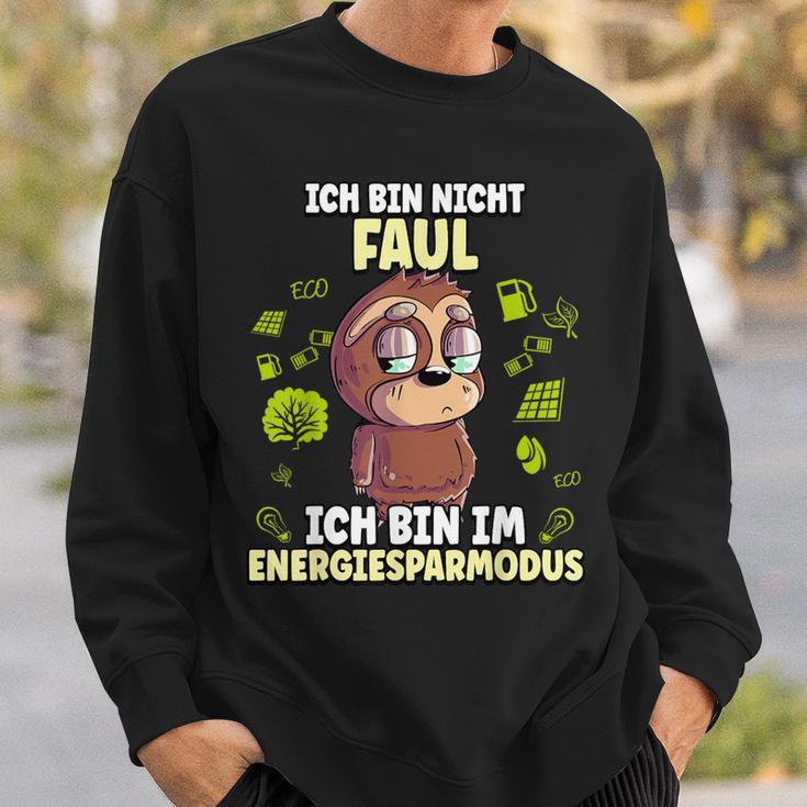 Ich Bin Nicht Faul Ich Bin Im Energiessparmode Sweatshirt Geschenke für Ihn