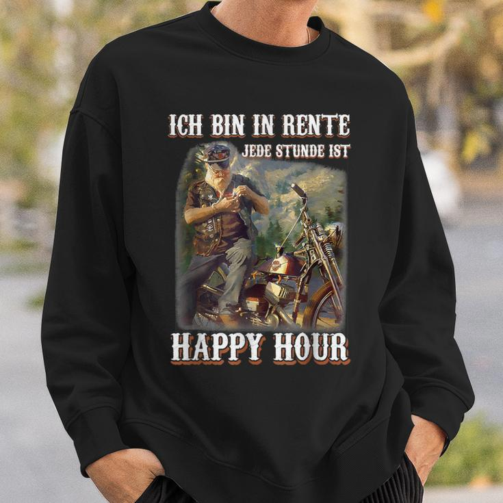 Ich Bin In Rente Jede Stunde Ist Happy Hour Sweatshirt Geschenke für Ihn