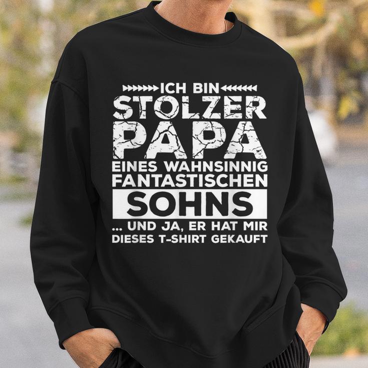 Ich Bin Stolzer Papa Eines Fantastischen Sohns Geburtstag Sweatshirt Geschenke für Ihn