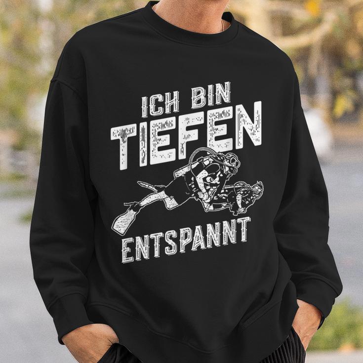 Ich Bin Tiefenentspannt Taucher Sweatshirt Geschenke für Ihn