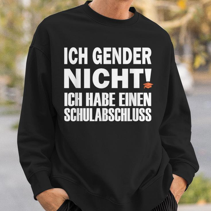 Ich Gender Nicht Ich Habe Einen Schulabschluss Black Sweatshirt Geschenke für Ihn