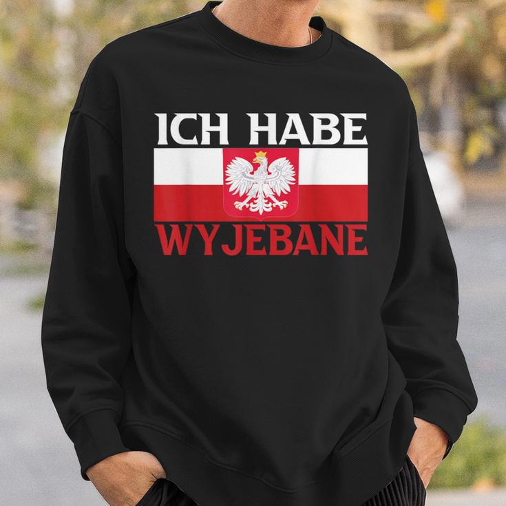 Ich Habe Wyjebane Polska Polski Polskie Pole Poli Sweatshirt Geschenke für Ihn