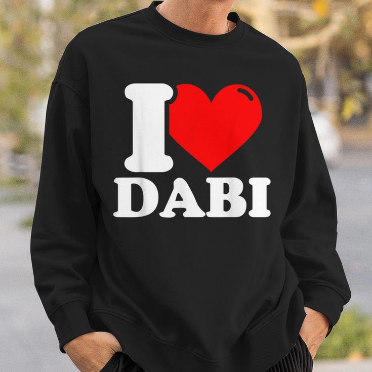 Ich Liebe Dabiornamen Sweatshirt Geschenke für Ihn