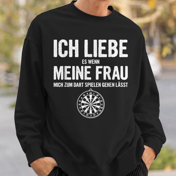 Ich Liebe Es Wenn Meine Frau Mich Dart Spielen Ich Liebe Es Wenn Meine Frau Sweatshirt Geschenke für Ihn