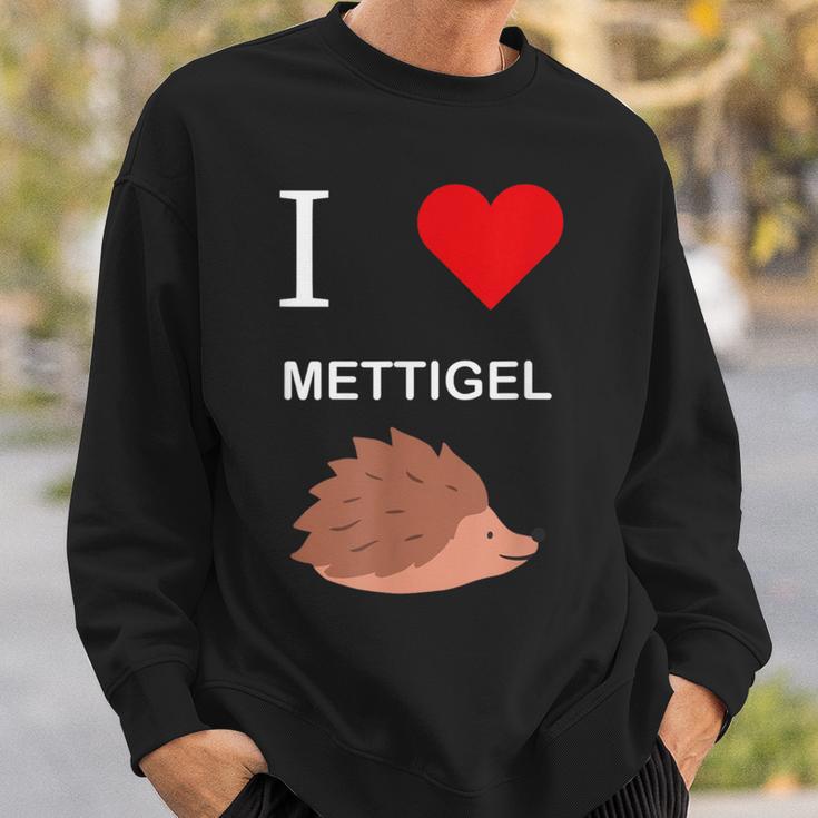 Ich Liebe Mettigel Mett Meat Sweatshirt Geschenke für Ihn