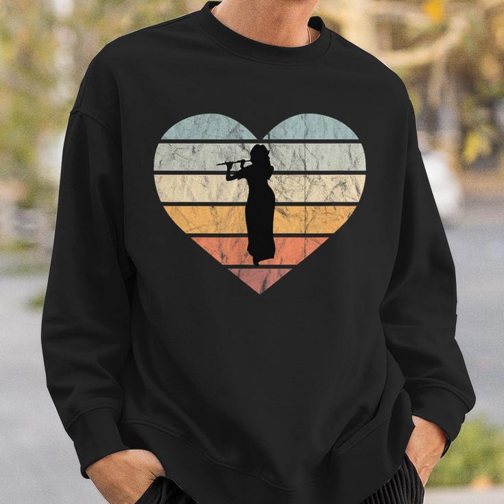 Ich Liebe Querflöte Spielen Flöte Flötistin Querflötistin Sweatshirt Geschenke für Ihn