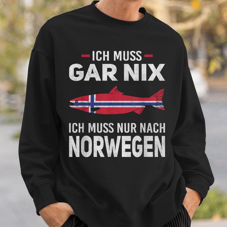 Ich Muss Gar Nix Ich Muss Nur Nach Norwegian Scandinavia Sweatshirt Geschenke für Ihn