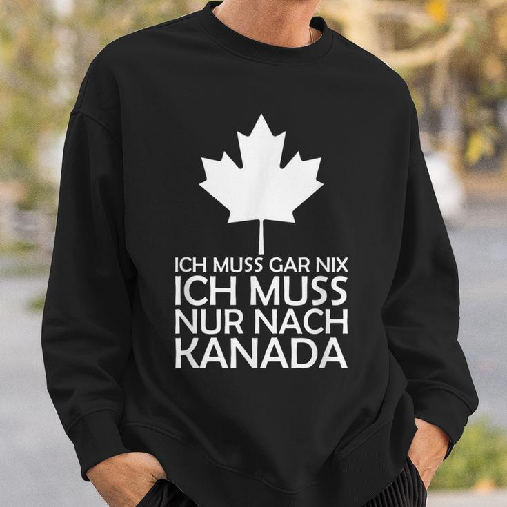 Ich Muss Nur Nach Kanada Rotes Sweatshirt für Fans Geschenke für Ihn