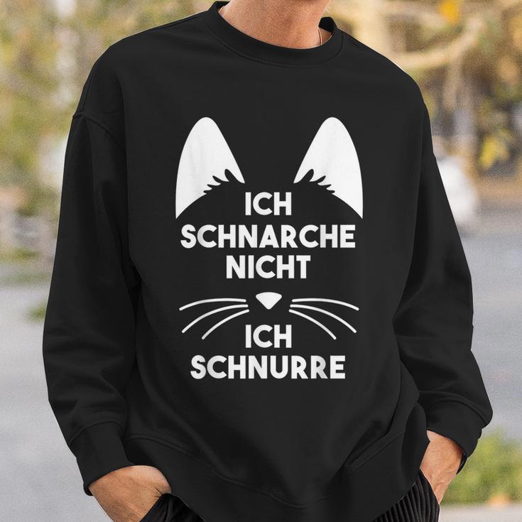 Ich Schnarche Nicht Ich Schnurre Schlafen S Sweatshirt Geschenke für Ihn