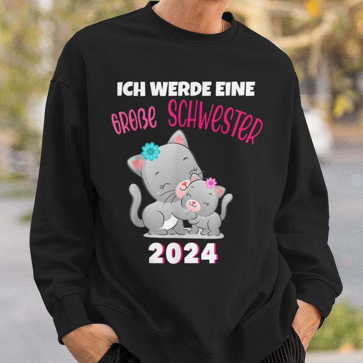 Ich Werde Eine Große Schwester 2024 Cat Sweatshirt Geschenke für Ihn