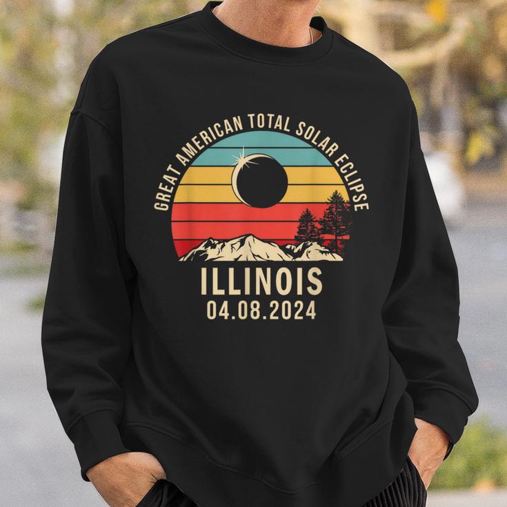 Illinois Total Solar Eclipse 2024 Totality 2024 Sweatshirt Gifts for Him